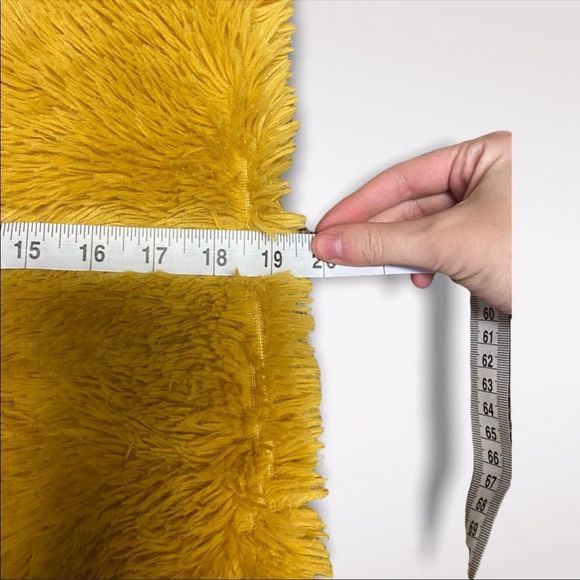 CITY CHIC | Mustard Yellow Fluffy Pillow Case - Picture 3 of 5